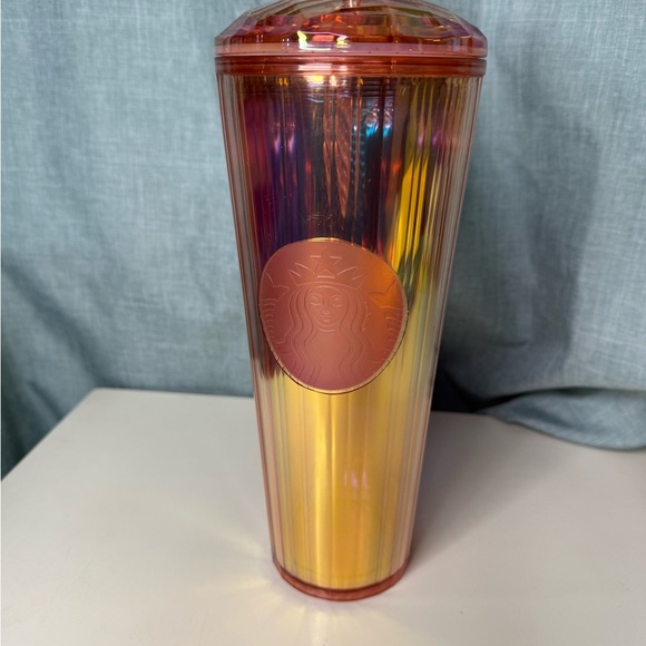 Starbucks Other - Starbucks Gold Water Bottle with Iridescent Finish